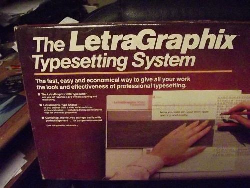 Viintage--The LETTER GRAPHIX 1000 Typesetting System