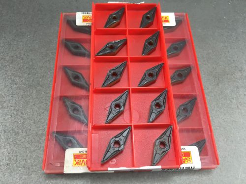 Sandvik vnmg 322-pm 4225 carbide inserts vnmg 16 04 08-pm (pack of 10) for sale