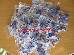 100 Pair Corded Howard Leight Corded Laser Trak Ear Plugs FREE SHIPPING
