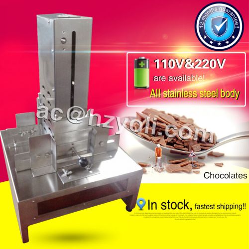 commercial chocolate block shaving machine/chocolate slicer/chocolate scraper