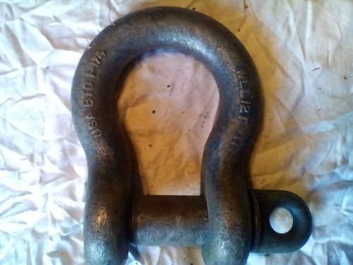 1 each 12 ton 1-1/4&#034; shackle/clevis made in the usa for sale