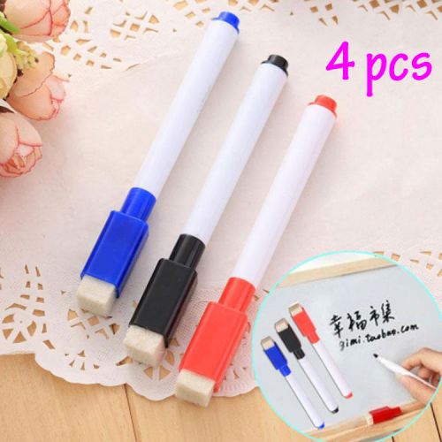 4Pcs Usefu l*11.3x1cm White Board Pen Dry Erase High Quality Random Color