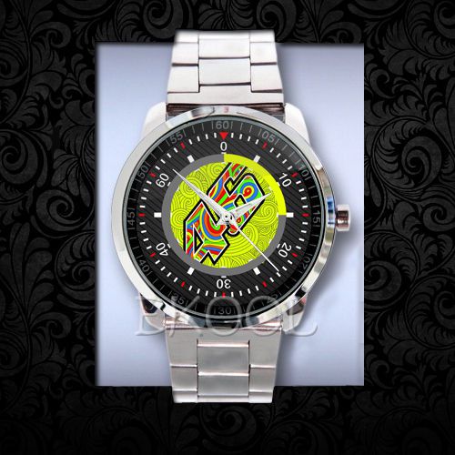 115 Valentino Rossi 46 VR 46 Logo 3 Design On Sport Metal Watch