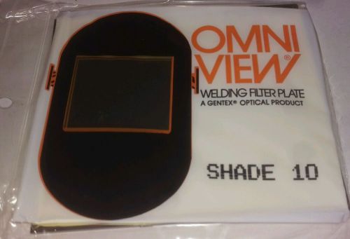 New 4.5 X 5.25 Full Face Welding Filter GOLD Lens Omni View Shade 10