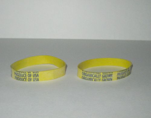 280 Alliance Rubber Organically Grown Produce Of USA Size 73 Yellow Rubber Bands