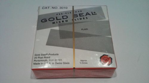 Gold Seal 70pcs Pre Cleaned Microscope Slides 3 x 1&#034; Swiss Glass