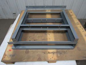 Heavy duty industrial steel shop table legs workbench 28-1/4&#034; tall lot of 2 for sale