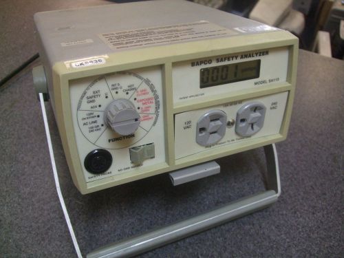 Bapco sa115 safety analyzer electrical testing meter #rtg for sale