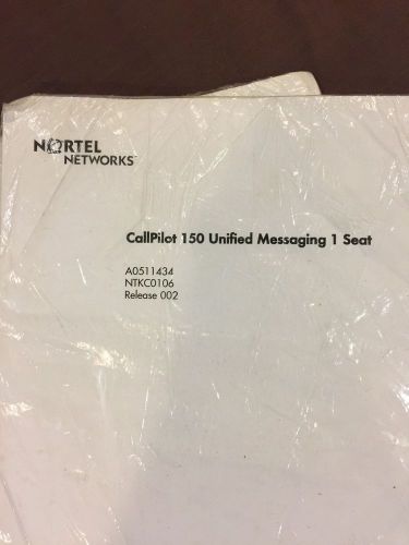 (8) Nortel Networks- Call Pilot 150 Unified Messaging Seats- NTKC0106