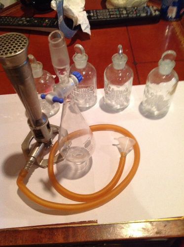 Chemistry bunsen burner with extras for sale