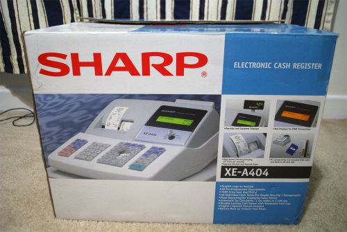 NEW Sharp XE-A404 2-line Alpha Numeric Thermal Printing Cash Register