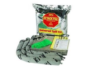 SKA-ATK Brady SPC Universal Only Attack Pac Spill Kit Includes 15 Pads, 3 socs