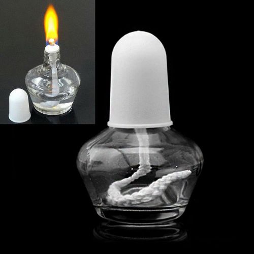 60ml Alcohol Burner Burning Lamp Durable Clear Glass Lab Equipment Heating