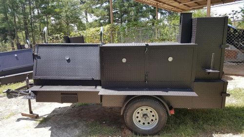 Godzilla bbq pro smoker grill trailer food mobile catering business barn doors for sale