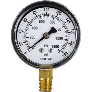 Pressure Gauge2-1/2, 0-200 Psi 621020 62-1020