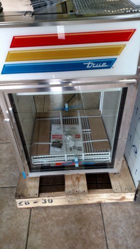 True countertop pass thru refrigerator for sale