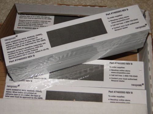 Neopost Part No: 7465593 New Sealed 4 packages of Postage Meter Labels OEM