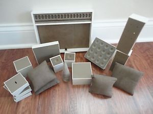 Authentic Pandora Display Items Large LOT 22 Items Tray Cushions Ring Holder