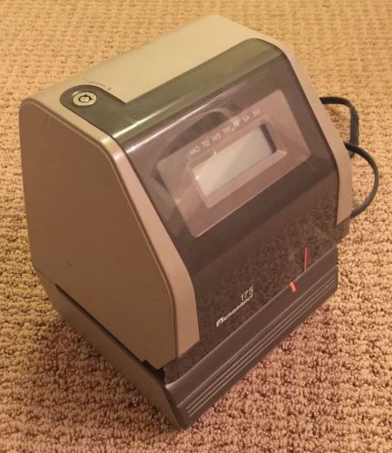 Acroprint 175 electronic digital time clock stamp/punch/recorder with key for sale