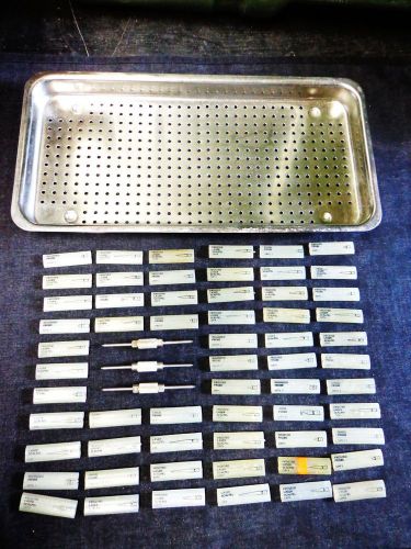 SLT Surgical Laser Scalpels Probes Chisels Set / Multi Tips w/ Metal Tray - LOT