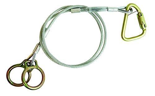 Falltech 84202d12 carabiner sling anchor -2 o-rings and carabiner, 1/4&#034; for sale
