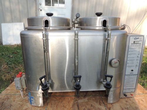 Curtis ru 300 twin 3 gallon automatic coffee urn, 220v dual brewer stainless for sale