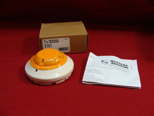 NEW SYSTEM SENSOR 2151 LOW PROFILE PHOTOELECTRIC PLUG IN SMOKE DETECTOR