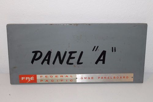 Federal Pacific QMQB panelboard header, vintage
