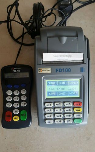 First Data FD100 Credit Card with FD-10 Pin Pad