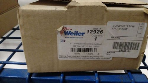 Weiler 12926 6&#034; .035, 5/8&#034; -11A.H. Double Row Heavy Duty Wire Cup Brush