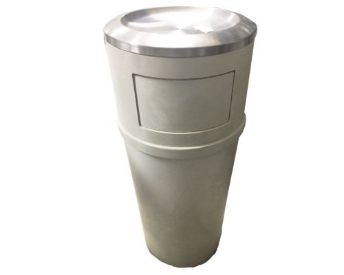 Rubbermaid fg818088beig ash tray receptacle for sale
