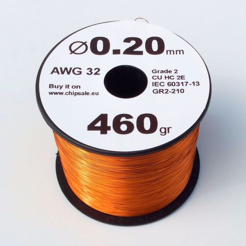 0.2 mm 32 AWG Gauge 460 grams ~1600 m Enamelled Copper Magnet Enameled Wire Coil