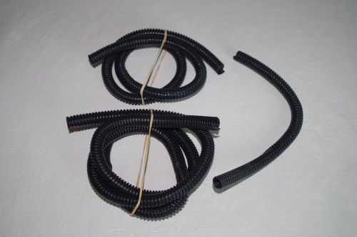 Black 3/8&#034; split tubing hose cable wire cover various lengths for sale