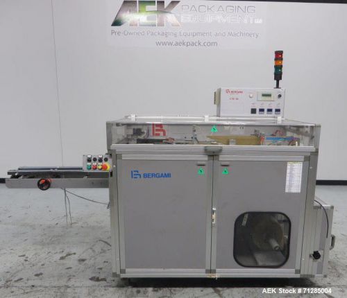 Used- bergami model cm 40 die fold carton overwrapper. machine is capable of spe for sale