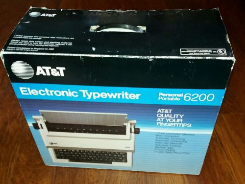 AT&amp;T ELECTRONIC TYPEWRITER Personal Portable Model 6200 New in open box