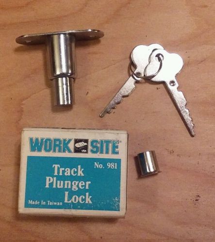 Crl brushed nickel keyed alike track plunger lock  model 981 for sale