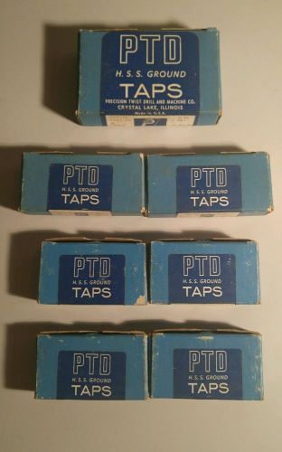 Ptd (precision twist drill) h.s.s. machinists precision tap set - lot of 7 sets for sale
