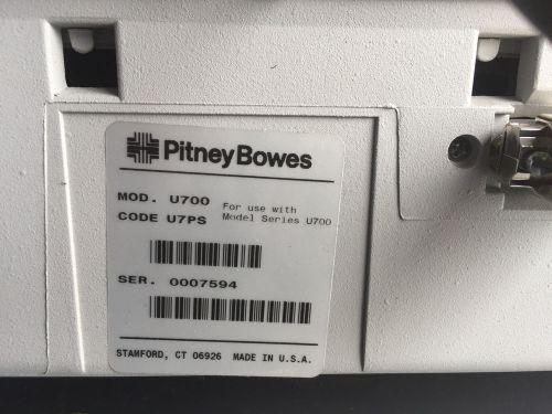 Pitney Bowes Mailing Machine U700 Codeu7ps Good Working Condition