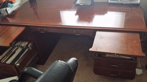 executive desk and credenza solid wood