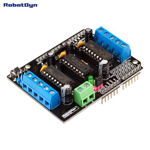 Motor Shield Board L293D 4DC/2Stepmotors for Arduino. (Assembled) Robotdyn