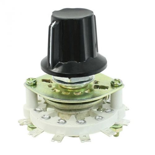 K9 Plastic Knob 1P6T 1 Pole 6 Throw Band Channel Rotary Switch Selector