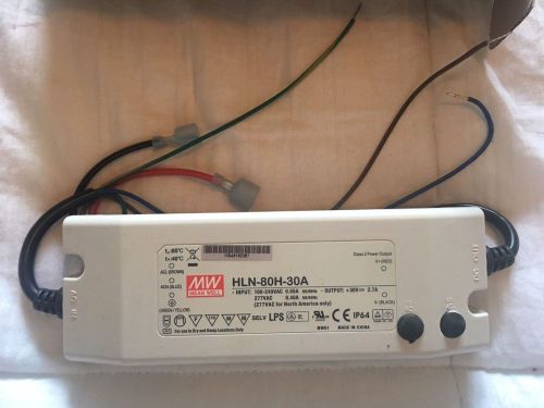 Mean Well HLN-80H-30A AC/DC Power Supply Single-OUT 30V 2.7A 81W 5-Pin NEW