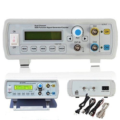 Kuman FY2202SP 2MHz Dual Channel DDS Function Signal Generator Sine Square Wave