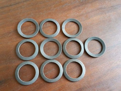 5/8&#034; Conical Spring Washers Dual Serrated Lock Black Oxide Steel  Qty 10