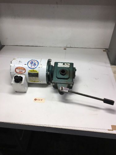 Baldor Industrial Motor VWDM3538 With Grove Gear HMQ218-1 *Fast Shipping*