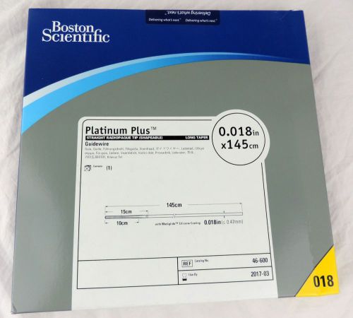 Boston Scientific Platinum Plus Guidewire 0.018in x 145cm Straight Radiopaque