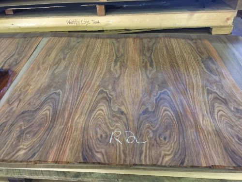 Wood Veneer Figured Rosewood 46x45 1 Piece 10Mil Paper Backed &#034;EXOTIC&#034; R2 FEN