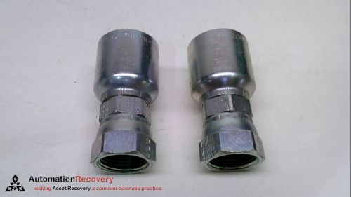 PARKER 10643-12-12 - PACK OF 2 - HYDRAULIC FITTINGS, PORT CONNECTION:, N #226651