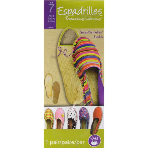 Espadrille soles - adult-size 7 for sale