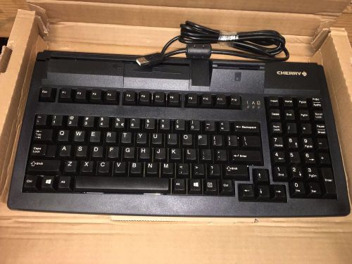 Cherry Electrical Compact Keyboard with Credit Card Reader G80-7040LUVEU-2 NEW